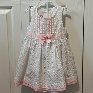 Bonnie Baby White Party Dress - Easter dress